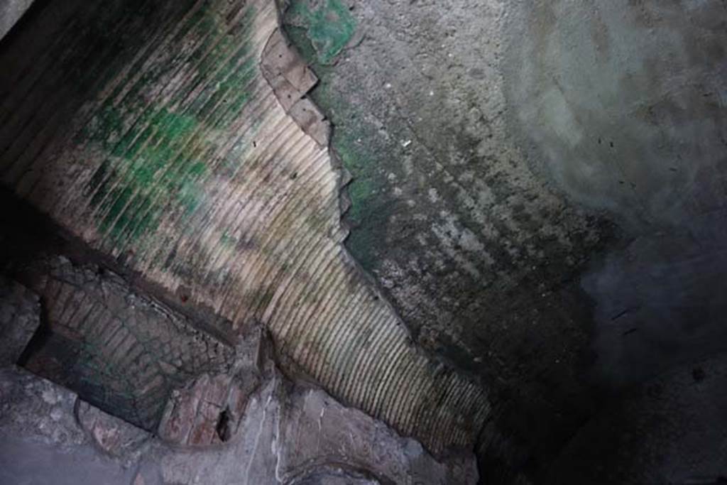 Suburban Baths, Herculaneum. June 2014. Remains of upper area of second larger caldarium. Photo courtesy of Michael Binns.